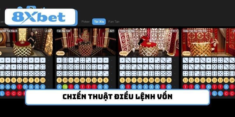 Chiến thuật điều lệnh vốn giúp tăng tỷ lệ thắng tại 8xbet